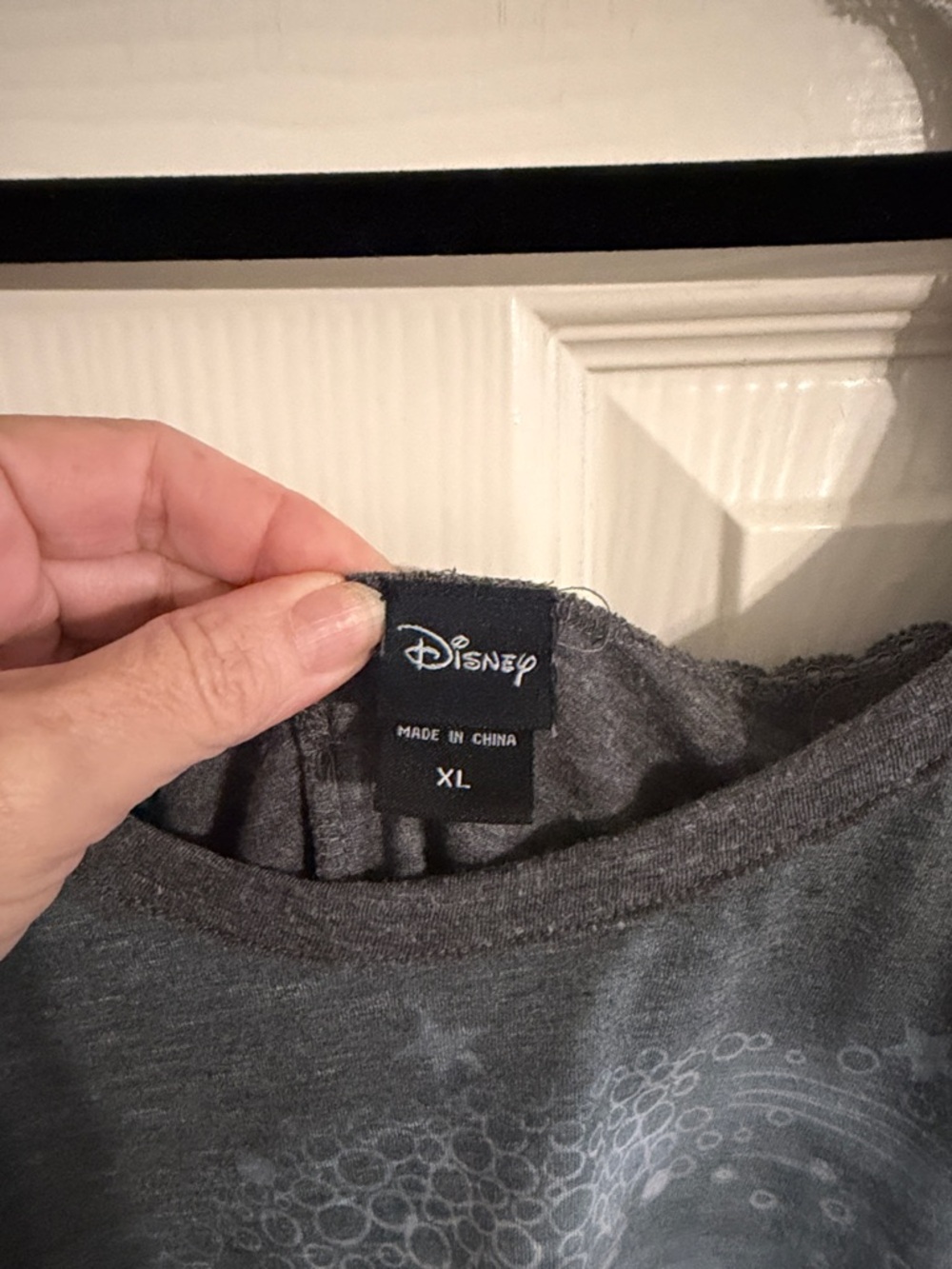 Disney Gray Lace-Shoulder Mermaid Graphic Long-Sleeve Top - Picture 2 of 2